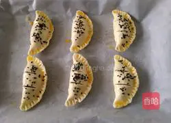 Illustration of how to make open bean paste cake 9