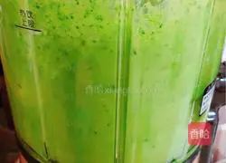 Spinach chicken cake (soy milk, water and egg version) recipe 4