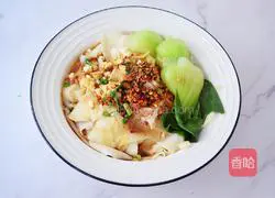 Illustration of how to make dumpling skins and noodles with oil 18