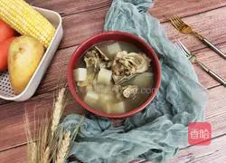 Illustration of how to make radish and beef bone soup 8