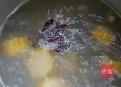 Winter Melon and Corn Pork Ribs Soup Recipe Illustration 2