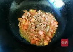 Illustration of how to make shredded tomato and beef noodles 5