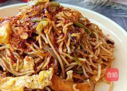 Illustration of how to make fried noodles 1
