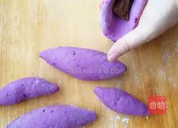 Purple potato bean paste bun recipe 6
