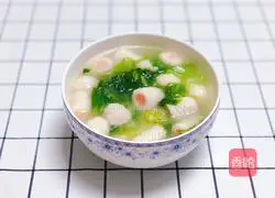 Illustration of how to make vegetable and fish ball soup 5