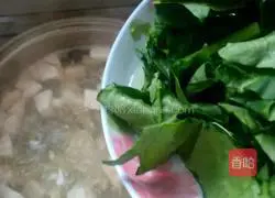 Spinach and Tofu Soup Illustration of how to do it 7