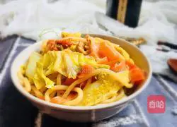 Illustration of how to make fried rice noodles (Cantonese style) 15