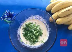 Illustration of how to make green onion egg pancake 6