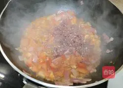 Illustration of how to make meat sauce noodles 6