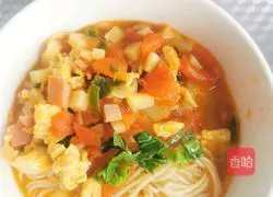 Illustration of how to make tomato noodles 7