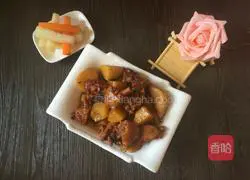 Illustration of how to make potato and chicken legs 6