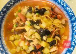 Illustration of how to make chicken noodles 11