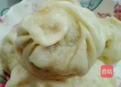 Illustration of how to make mushroom and pork buns 10