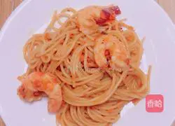 Illustration of how to make Italian shrimp noodles 8