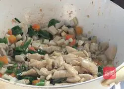 Illustration of how to make stir-fried chicken with oyster mushrooms 14