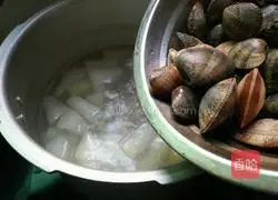 Winter Melon, Clam and Meat Soup Recipe Illustration 6