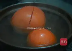 Tomato and enoki mushroom soup Illustration of how to make soup 1