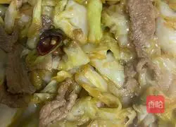 Stir-fry pork belly with cabbage Illustration of how to do it 7