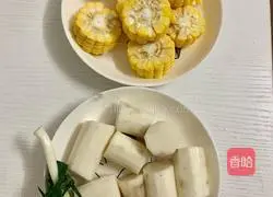 Illustration of how to stew old chicken with corn and yam 2