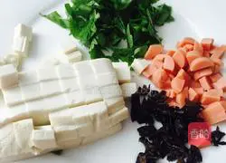 Illustration of making tofu soup 2