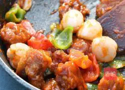 Illustration of how to make lychee meat 10