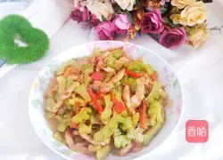 Illustration of how to make fried pork with bitter melon 12