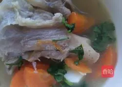 Pork Bone Yam Carrot Soup Recipe Illustration 5