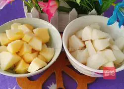 Apple rock sugar and snow pear Practice illustration 2