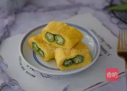 Illustration of how to make okra thick egg roast 9