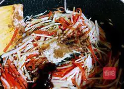 Illustration of how to make radish stew and rub 13