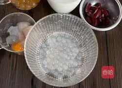 Illustration of how to make taro balls with milk 2