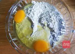 Illustration of making bean paste cake 2