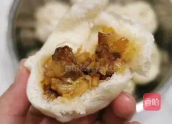 Illustration of how to make pickled cabbage stuffed buns 8