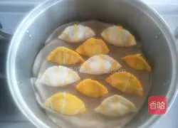 Illustration of how to make pattern steamed dumplings 7