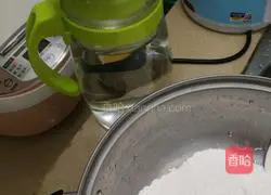 Illustration of making glutinous rice cake 1