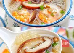 Winter Melon, Shrimp, and Mushroom Soup Recipe Illustration 3