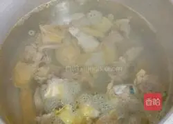 Illustration of how to make yam chicken soup 6