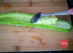 Illustration of how to make colorful pepper, snow pear and bitter melon 2