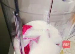 Illustration of how to make yogurt pitaya 2