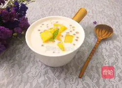 Illustration of how to make mango sago 12