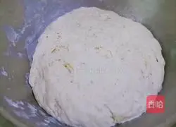 Illustration of making double bean buns 2