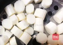 Illustration of how to make yam cake 2