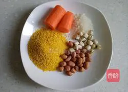 Illustration of how to make carrot and grain rice paste 1