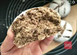 Black whole wheat broccoli with small leaves Illustration of how to make a row bar 11