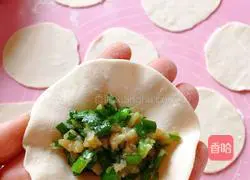 Illustration of how to make leek and pork dumplings 8