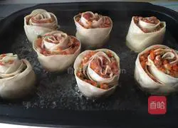 Illustration of how to make egg-shaped rose dumplings 9