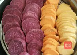 How to make three-color taro balls (handmade) Illustration 3