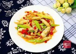 Illustration of how to make pepper-fried razor clams 10