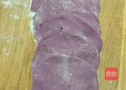 Illustration of how to make purple sweet potato and rose buns 16