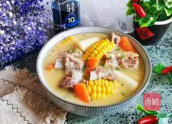Corn Spare Ribs Soup Recipe Illustration 16